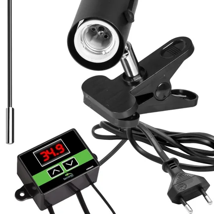 Світильник з затискної ручкою і термостатом ReptiSun Temperature Control 200W: додаткове фото 4