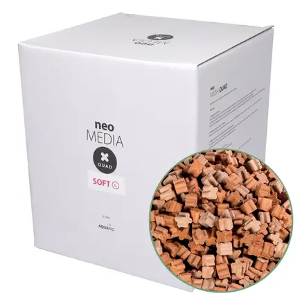 Наповнювач для біофільтрації зі зниженням pH Aquario Neo Media Soft L Premium Quad 5 л