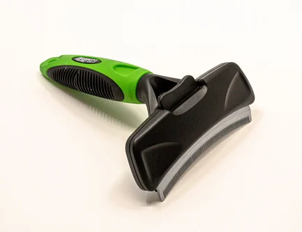 Гребінець-граблі для собак та котів Mr.Fluffy Pet self claening deshedding tool, large: додаткове фото 3