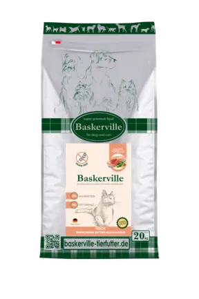 Baskerville KF Getreidefrei Fisch Сухий корм для котів з рибою, 20 кг