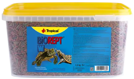 Сухий корм Tropical Biorept W для водоплавних черепах, 1,5 кг (гранули)