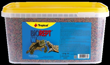 Сухий корм Tropical Biorept W для водоплавних черепах, 1,5 кг (гранули)