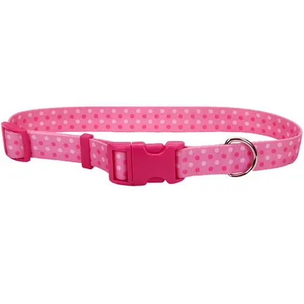 Coastal Pet Attire Styles КОСТАЛ СТАЙЛС нашийник для собак, 2.5х46-66см рожева точка