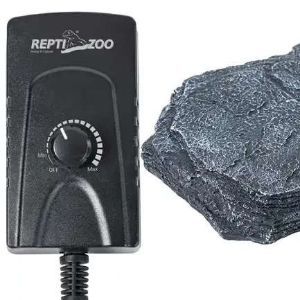 Нагрівальний камінь з регулятором температури Repti-Zoo Dimmer Heat Rock 12W 20x27x3 см (AHR0612P) для тераріумів: додаткове фото 5