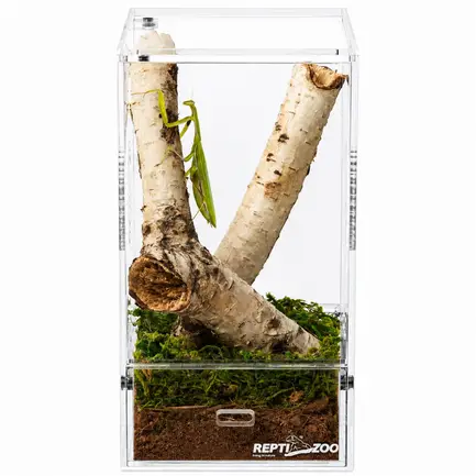 Тераріум акриловий Repti-Zoo Easy Clean Acrylic ACR46 10×10×20 см для комах, павуків: додаткове фото 2