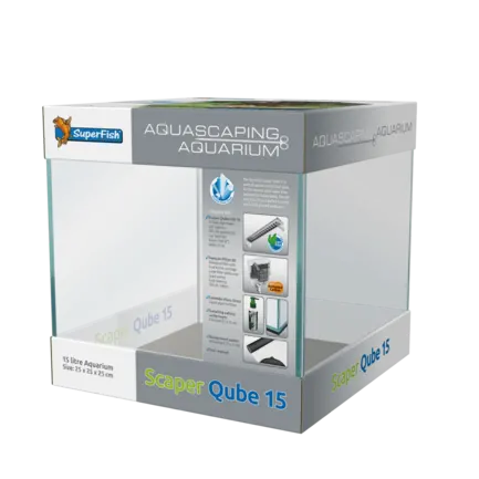 Акваріум скляний - Superfish Scaper Qube 15 (A4051700)