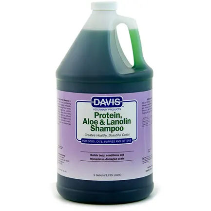 Davis Protein & Aloe & Lanolin Shampoo ДЕВІС ПРОТЕЇН АЛОЕ ЛАНОЛІН шампунь для собак і котів, концентрат 3,8 л