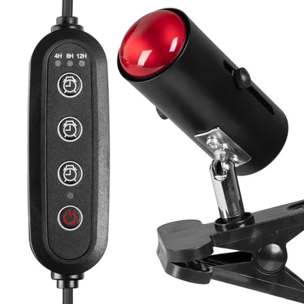 Світильник з затискної ручкою і таймером Terrario ReptiSun Time Control 200W