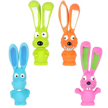 Flamingo Teeta Donkey Dog Fox Rabbit ФЛАМІНГО ТІТА ВІСЛЮК СОБАКА ЛИСИЦЯ КРОЛИК латексна іграшка з пищалкою для собак В асортименті