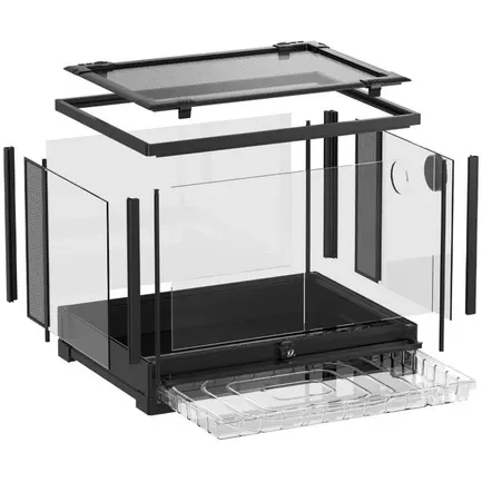 Тераріум Repti-Zoo 60x45x45 см (CRK0107) - скляний тераріум для рептилій та амфібій: додаткове фото 6