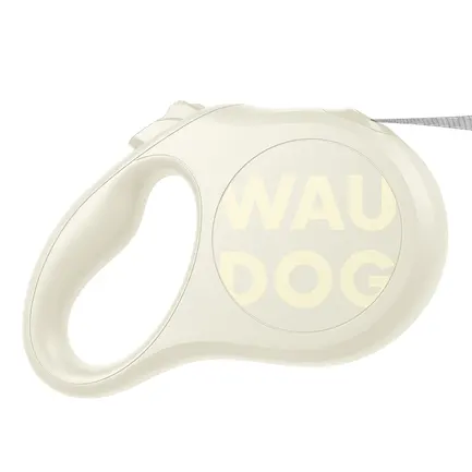 Повідець-рулетка для собак WAUDOG R-leash Monochrome White, XS, до 12 кг, 3 м, світловідбивна стрічка, біла: додаткове фото 2