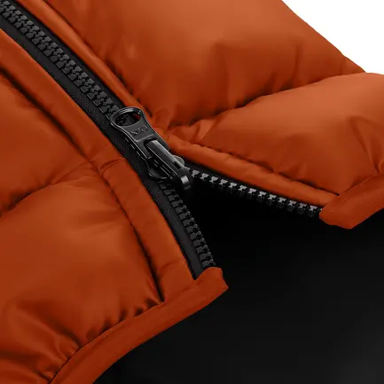 Курточка для собак WAUDOG Re-clothes двостороння, M50, A 45-50, B 76-78, C 55-60, теракотовий: додаткове фото 3