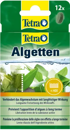 Засіб Tetra Algetten проти водоростей в акваріумі, 12 таблеток на 120 л