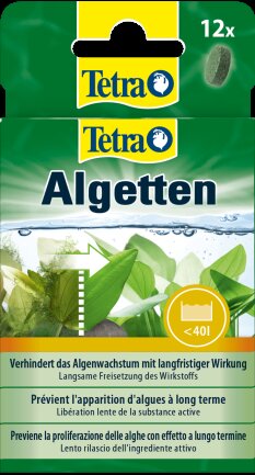 Засіб Tetra Algetten проти водоростей в акваріумі, 12 таблеток на 120 л