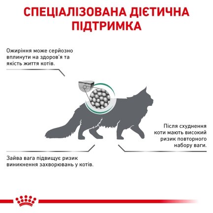 Дієтичний сухий корм Royal Canin SATIETY WEIGHT MANAGEMENT CAT для котів 0,4 кг — Фото 2