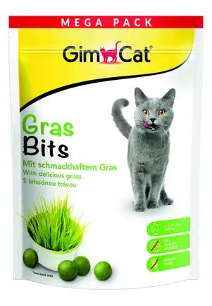 Вітамінізовані таблетки для котів GimCat Gras Bits трав'яні кульки, пауч, 425 г: додаткове фото 3