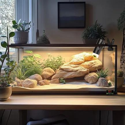 Світильник з затискної ручкою і термостатом ReptiSun Temperature Control 200W: додаткове фото 7