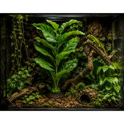 Штучна рослина Hobby Marantha Tree 55 см (37708) для тераріуму, акватераріуму та палюдаріуму: додаткове фото 3