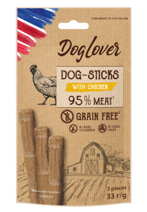 DogLover Sticks chicken 3*11g/DogLover Палички для собак із куркою, 3*11g