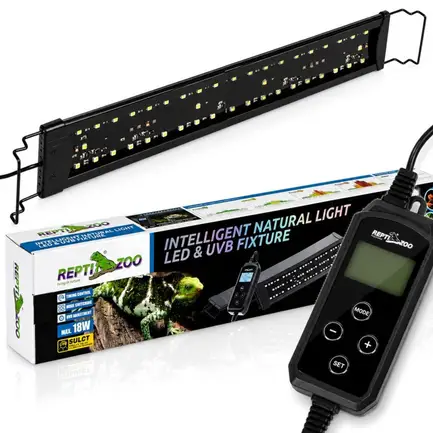 Світильник LED UVB Repti-Zoo Natural Light LED UVB 18W 56-64 см для тераріуму з контролером: додаткове фото 7