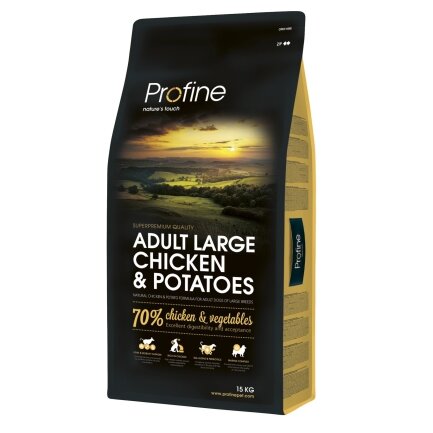 Сухий корм Profine Adult Large для дорослих собак великих порід, з куркою та картоплею, 15 кг