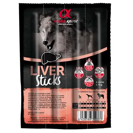 AS DOG Sticks Liver (н/в ласощі з печінки, палички х4) 40г.