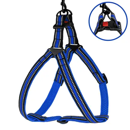 Шлея для Собак BronzeDog Mesh Стандарт Синя L