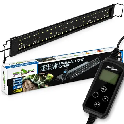 Світильник LED UVB Repti-Zoo Natural Light LED UVB 24W 83-94 см для тераріуму з контролером: додаткове фото 7