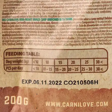 Ласощі Carnilove Dog Semi Moist для собак, короп та чебрець, 200 г: додаткове фото 3