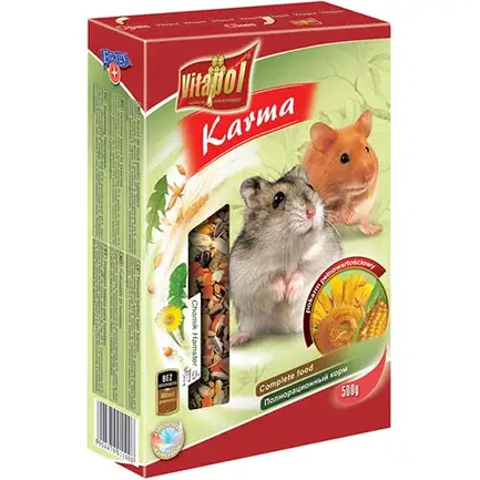 Корм Vitapol повнораціонний, хом'яків, 500 г
