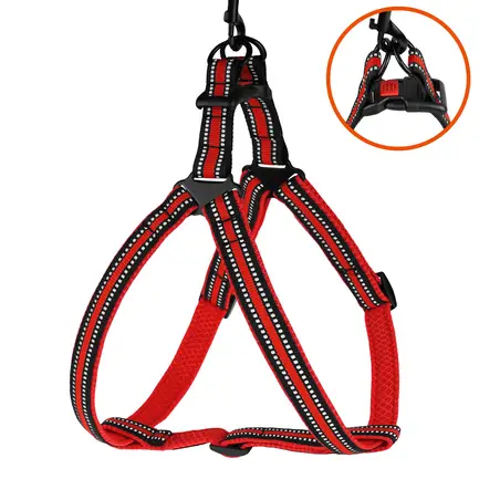 Шлея для Собак BronzeDog Mesh Стандарт Червоний M