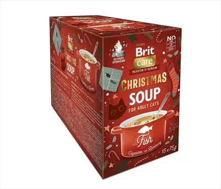 Корм вологий для котів Brit Care Christmas Fish Soup різдвяний суп з рибою 75 г: додаткове фото 3