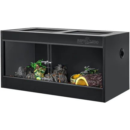 Тераріум з ПВХ Repti-Zoo Terrarium PVC 90x45x45 см (CN904545PN) скляними дверцятами для рептилій і амфібій
