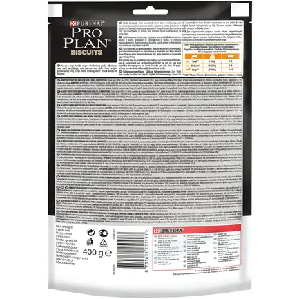 Ласощі PRO PLAN Biscuits All Size Adult для дорослих собак для здоров'я зубів і ясен з лососем 400 г: додаткове фото 2