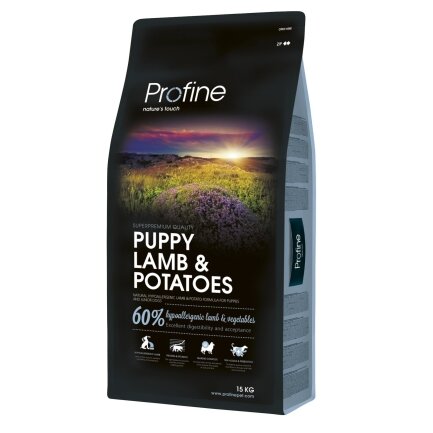 Сухий корм Profine Puppy для цуценят та юніорів всіх порід, з ягнятиною та картоплею, 15 кг