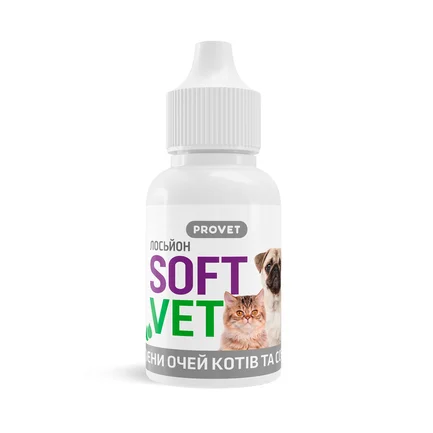 Лосьйон PROVET SOFTVET для гігієни очей котів і собак 15 мл: додаткове фото 2
