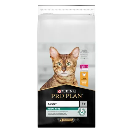Сухий корм PRO PLAN Adult 1+ Renal Plus для дорослих котів з куркою 14 кг
