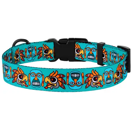 Нашийник для собак BronzeDog Urban Маска нейлонова з пластиковою пряжкою ментол XL: додаткове фото 4
