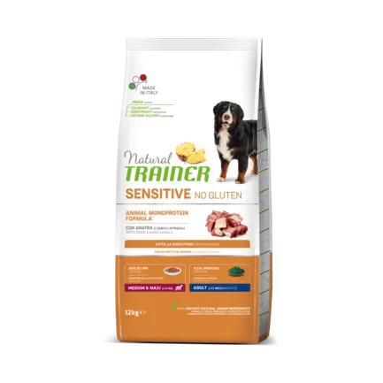Natural Trainer Dog Sensitive Adult Medium&Maxi сухий корм для середніх та великих порід з качкою 12 кг