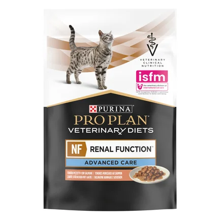 Вологий дієтичний корм PRO PLAN VETERINARY DIETS NF Renal Function Advanced Care для дорослих котів при патології нирок з лососем 10х85 г: додаткове фото 4