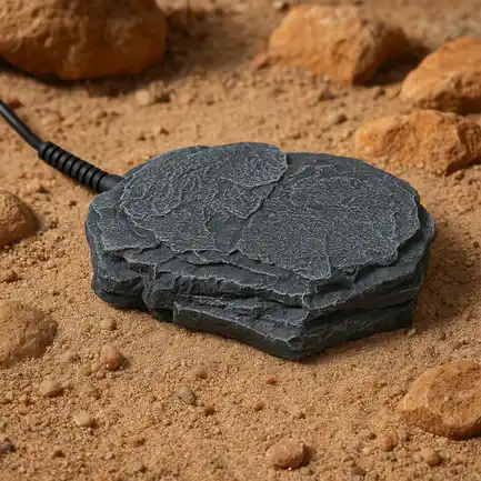 Нагрівальний камінь з регулятором температури Repti-Zoo Dimmer Heat Rock 12W 20x27x3 см (AHR0612P) для тераріумів: додаткове фото 3