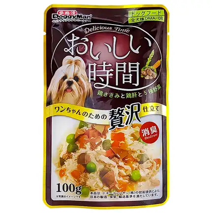 DoggyMan Low Fat Chicken & Liver ДОГГІМЕН КУРКА З ПЕЧІНКОЮ в желе консерви для собак, вологий корм, пауч 100г 0,1 кг
