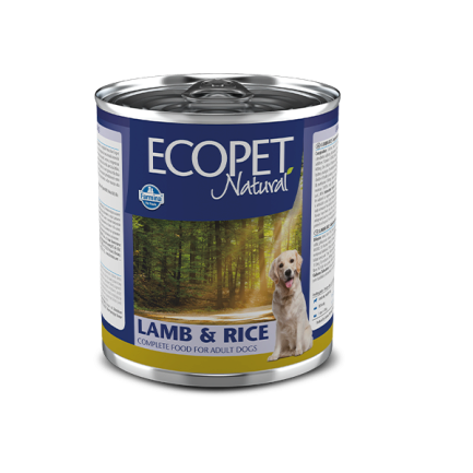 Вологий корм Farmina Ecopet Natural Dog Lamb&amp;Rice для собак, з ягням, 300 г