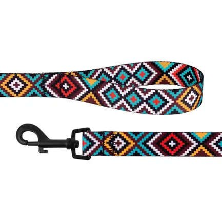Повідець для Собак Bronzedog Urban Гуцульський Нейлоновий Ментол XS: додаткове фото 2