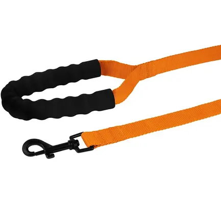 Повідець для Собак Bronzedog Active Нейлоновий з М'якою Ручкою Помаранчевий M: додаткове фото 4