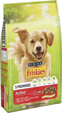 Сухий корм FRISKIES Active для дорослих собак з підвищеною активністю з яловичиною 10 кг: додаткове фото 2