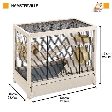 Ferplast CAGE HAMSTERVILLE Клітка для хом&#039;яків, дерев&#039;яна — Фото 1