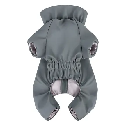 Дощовик для собак WAUDOG Clothes, водонепроникний, S30, В 57-59 см, С 44-46 см, сірий: додаткове фото 3