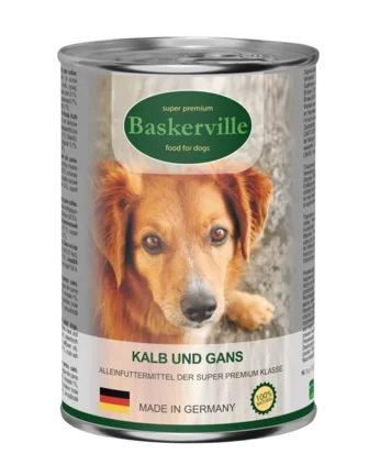 Baskerville Консерви для собак. Телятина та м'ясо гуски 400 г