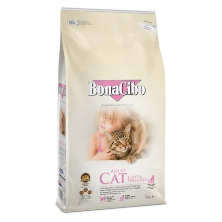 BonaCibo Adult Cat Light&Sterilized 5 kg